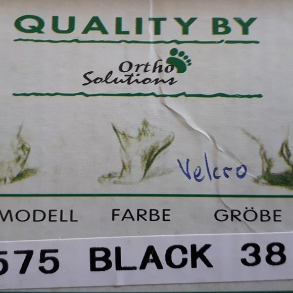 New Women's #1575 black shoe with strap - Picture 9 of 9